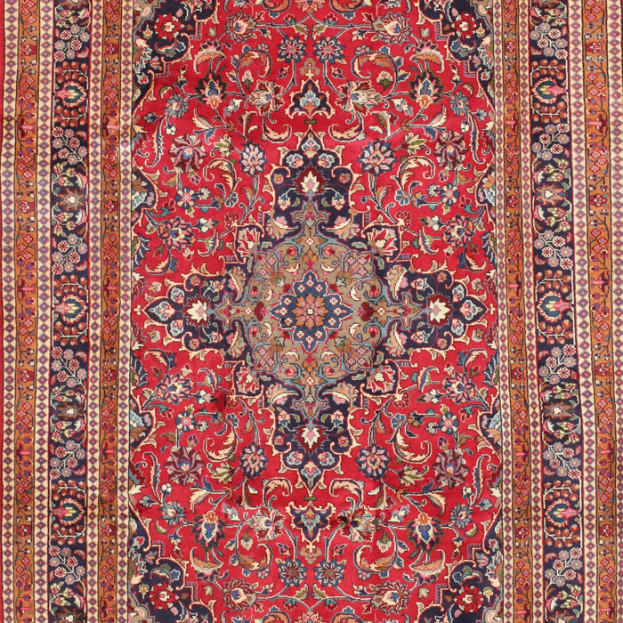 Traditional Light Copper Gold Medallion Rug, tr73