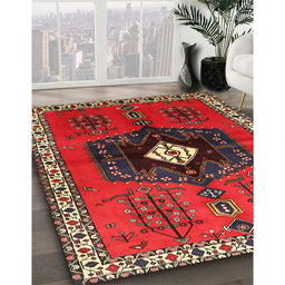 Traditional Brown Persian Rug in Family Room, tr742