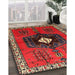 Machine Washable Traditional Brown Rug in a Family Room, wshtr742