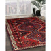 Traditional Reddish Brown Persian Rug in Family Room, tr743
