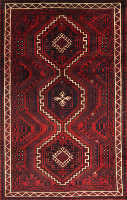 Machine Washable Traditional Dark Brown Rug, wshtr745