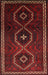 Machine Washable Traditional Dark Brown Rug, wshtr745