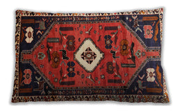 Traditional Classic Rectangular Dark Almond Brown Lumbar Throw Pillow, 13 inch by 19 inch, lbtr746