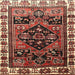 Square Traditional Saffron Red Persian Rug, tr747