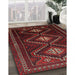 Traditional Red Persian Rug in Family Room, tr748