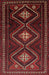 Machine Washable Traditional Tomato Red Rug, wshtr748