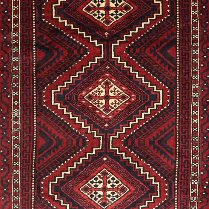 Machine Washable Traditional Tomato Red Rug, wshtr748