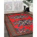 Traditional Brown Persian Rug in Family Room, tr749