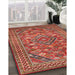 Machine Washable Traditional Peru Brown Rug in a Family Room, wshtr74