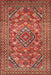 Machine Washable Traditional Peru Brown Rug, wshtr74