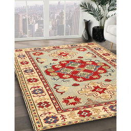 Traditional Chestnut Red Persian Rug in Family Room, tr750