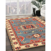 Traditional Light French Beige Brown Geometric Rug, tr751