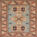 Round Machine Washable Traditional Brown Red Rug, wshtr752