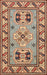 Traditional Brown Red Geometric Rug, tr752