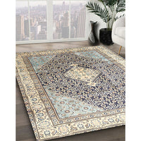 Traditional Light Gold Persian Rug, tr754