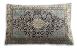 Traditional Classic Rectangular Light Gold Lumbar Throw Pillow, 13 inch by 19 inch, lbtr754