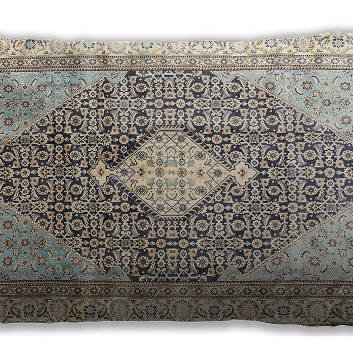 Traditional Classic Rectangular Light Gold Lumbar Throw Pillow, 13 inch by 19 inch, lbtr754