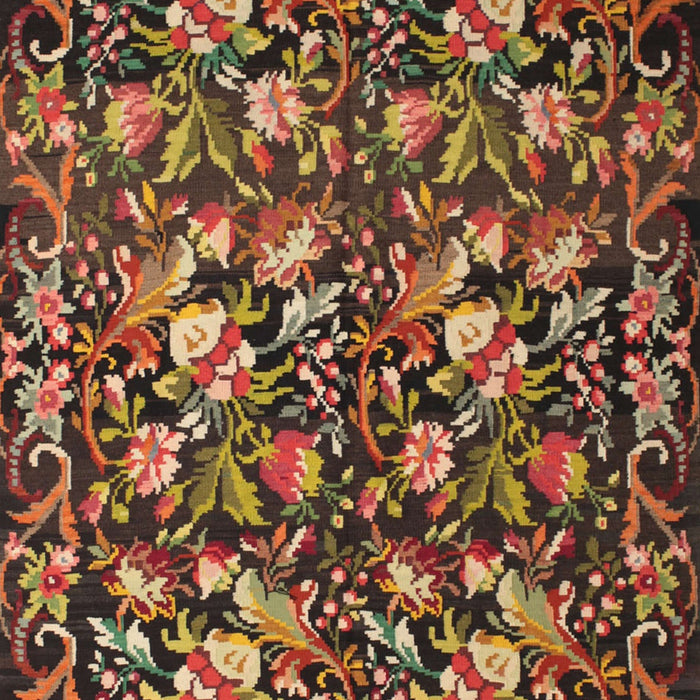 Traditional Bronze Brown Medallion Rug, tr756