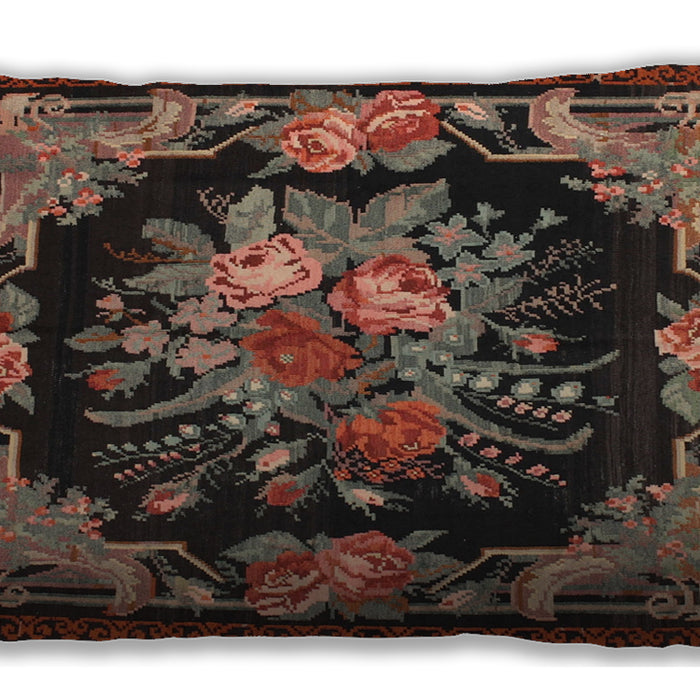 Traditional Classic Rectangular Bakers Brown Lumbar Throw Pillow, 13 inch by 19 inch, lbtr757
