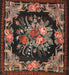 Machine Washable Traditional Bakers Brown Rug, wshtr757