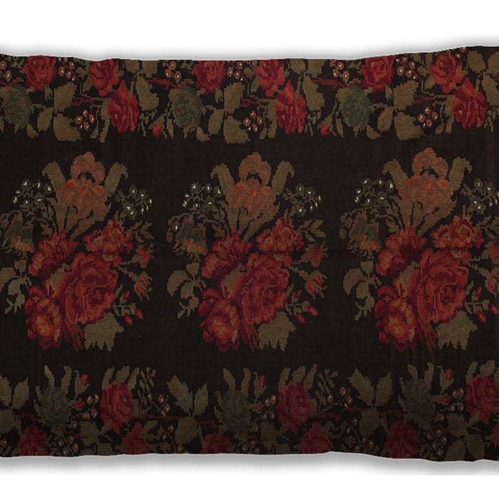 Traditional Classic Rectangular Red Lumbar Throw Pillow, 13 inch by 19 inch, lbtr758