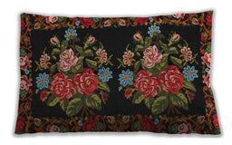 Traditional Classic Rectangular Oak Brown Lumbar Throw Pillow, 13 inch by 19 inch, lbtr760