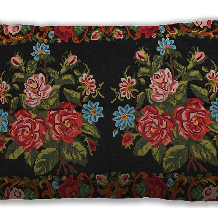 Traditional Classic Rectangular Oak Brown Lumbar Throw Pillow, 13 inch by 19 inch, lbtr760