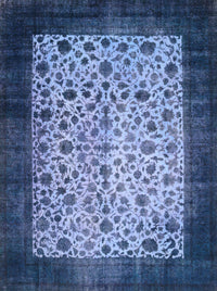 Machine Washable Traditional Blue Rug, wshtr761