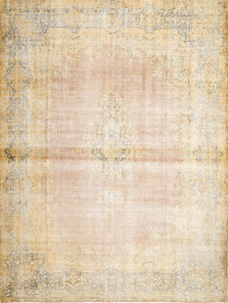 Machine Washable Traditional Deep Peach Orange Rug, wshtr762