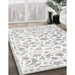 Machine Washable Traditional Pearl White Beige Rug in a Family Room, wshtr763