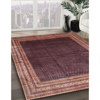 Traditional Orange Salmon Pink Persian Rug, tr764