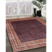 Machine Washable Traditional Orange Salmon Pink Rug in a Family Room, wshtr764