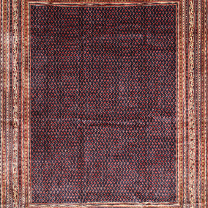 Traditional Orange Salmon Pink Persian Rug, tr764
