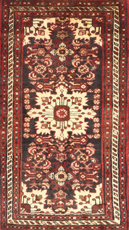Machine Washable Traditional Tomato Red Rug, wshtr768