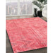 Machine Washable Traditional Red Rug in a Family Room, wshtr769
