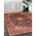 Traditional Red Medallion Rug in Family Room, tr76