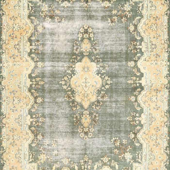 Traditional Khaki Gold Persian Rug, tr771