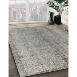Machine Washable Traditional Dark Gray Rug in a Family Room, wshtr772