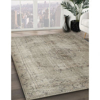 Traditional Khaki Green Persian Rug, tr773