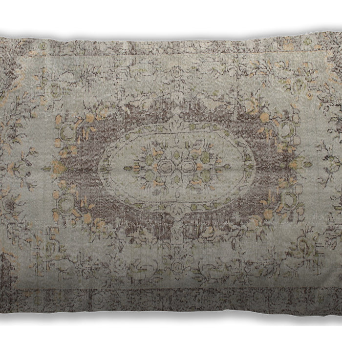 Traditional Classic Rectangular Camel Brown Lumbar Throw Pillow, 13 inch by 19 inch, lbtr774