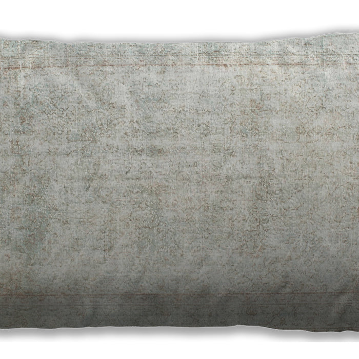 Traditional Classic Rectangular Dark White Beige Lumbar Throw Pillow, 13 inch by 19 inch, lbtr776