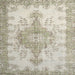 Square Traditional Desert Sand Beige Persian Rug, tr777