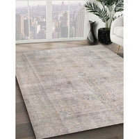 Traditional Pale Silver Gray Persian Rug, tr779