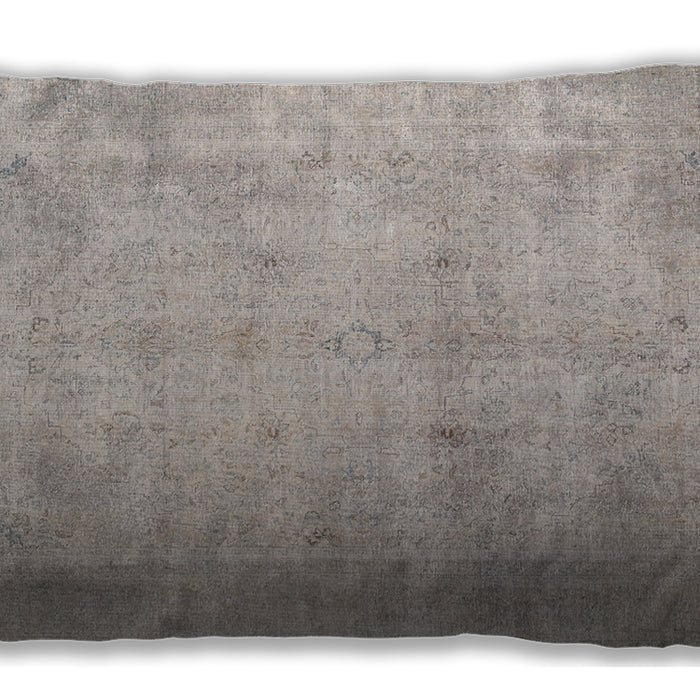 Traditional Classic Rectangular Pale Silver Gray Lumbar Throw Pillow, 13 inch by 19 inch, lbtr779