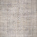 Square Traditional Pale Silver Gray Persian Rug, tr779