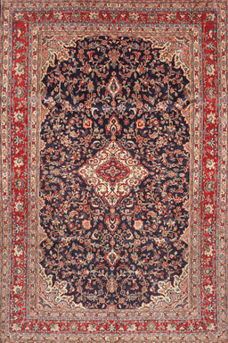 Machine Washable Traditional Brown Red Rug, wshtr77