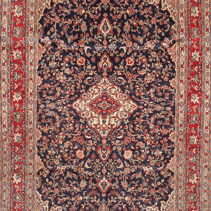 Traditional Brown Red Medallion Rug, tr77