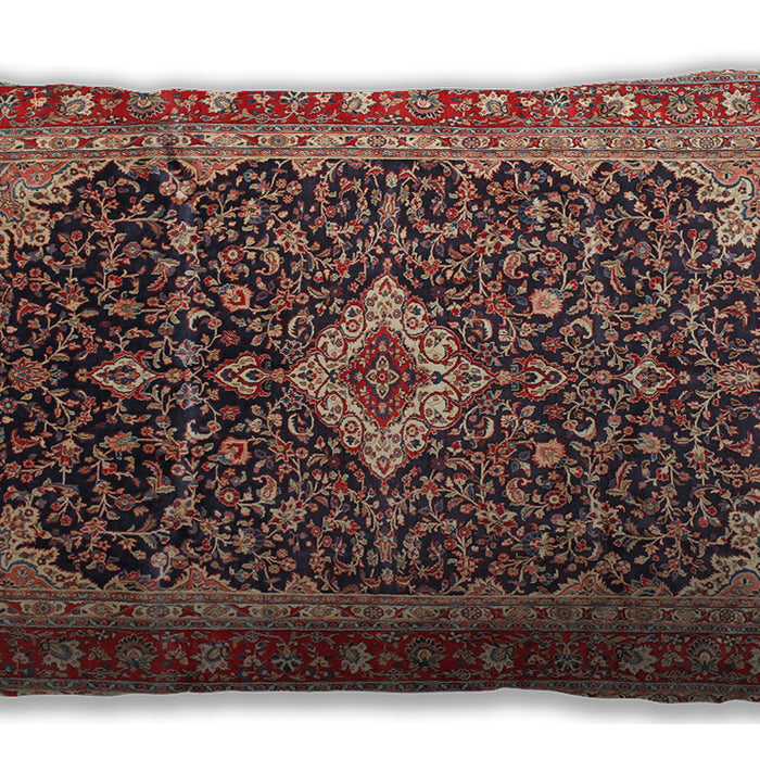 Traditional Classic Rectangular Brown Red Lumbar Throw Pillow, 13 inch by 19 inch, lbtr77
