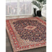 Machine Washable Traditional Brown Red Rug in a Family Room, wshtr77