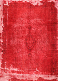 Machine Washable Traditional Red Rug, wshtr781